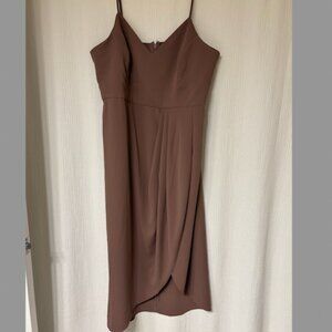 Lulu's Asymmetrical Mauve Dress